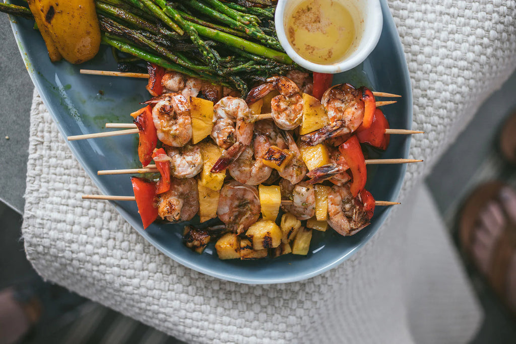 Caribbean Shrimp Kabobs | Farmergirl Fresh