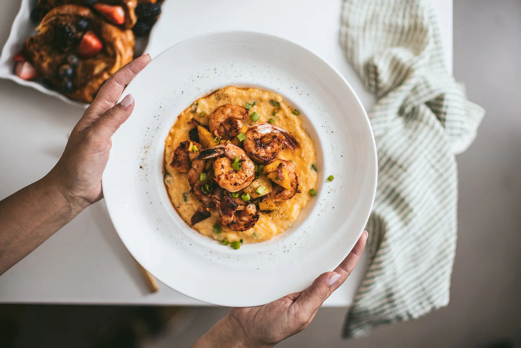 Nigerian Suya Shrimp And Grits | Farmergirl Fresh