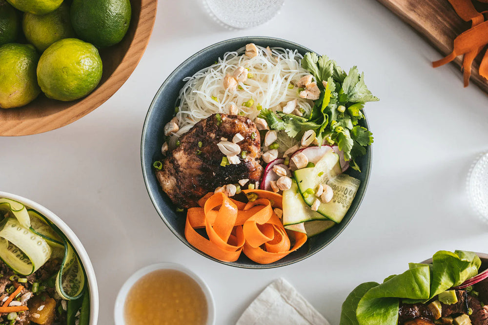 Chinese 5 Spice Chicken With Vermicelli Salad