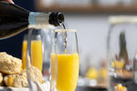 Vanilla Bean Sugar Rimmed Mimosa